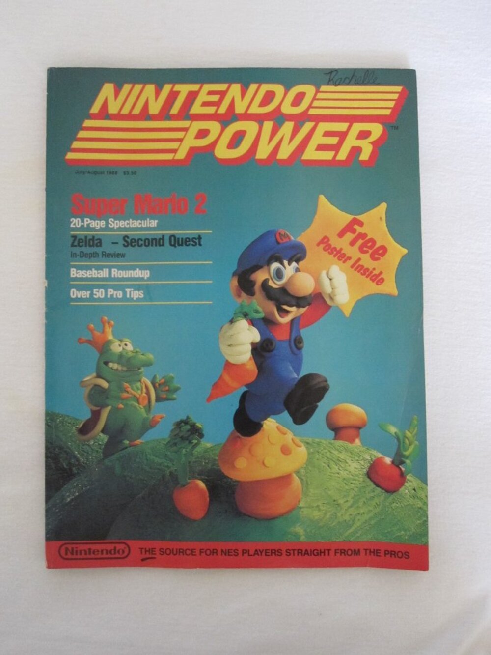 RARE - 1988 Nintendo Power #1 - Super Mario Bros 2 w/ Zelda Map Poster & Inserts